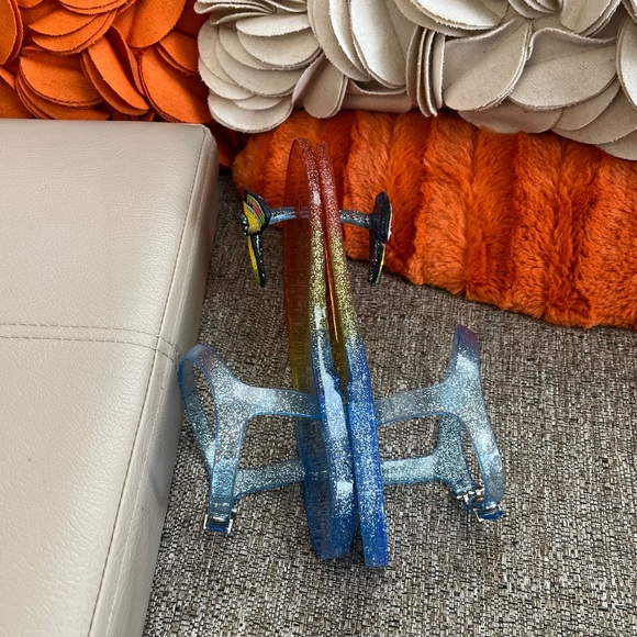 ❣️🆕 BETSEY JOHNSON Tabby Butterfly Flat Jelly Sandals❣️ - Picture 9 of 11